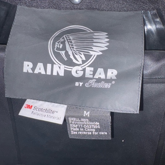 Authentic Indian Motorcycle Rain Resistance Suit Pants Jacket New Size M - Picture 6 of 8